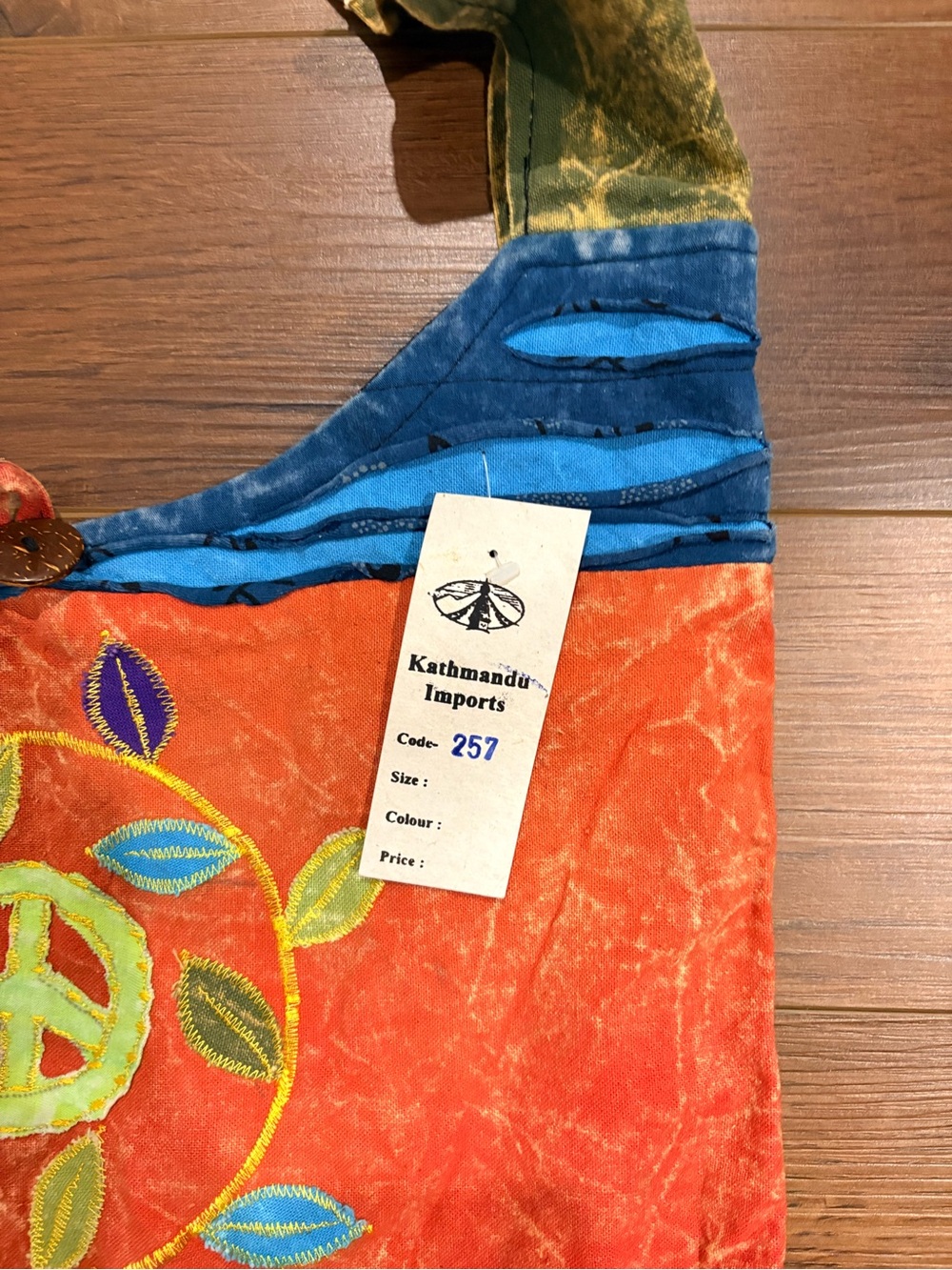 Kathmandu Imports Patchwork Crossbody Bag in Multi-Color - Picture 4 of 6